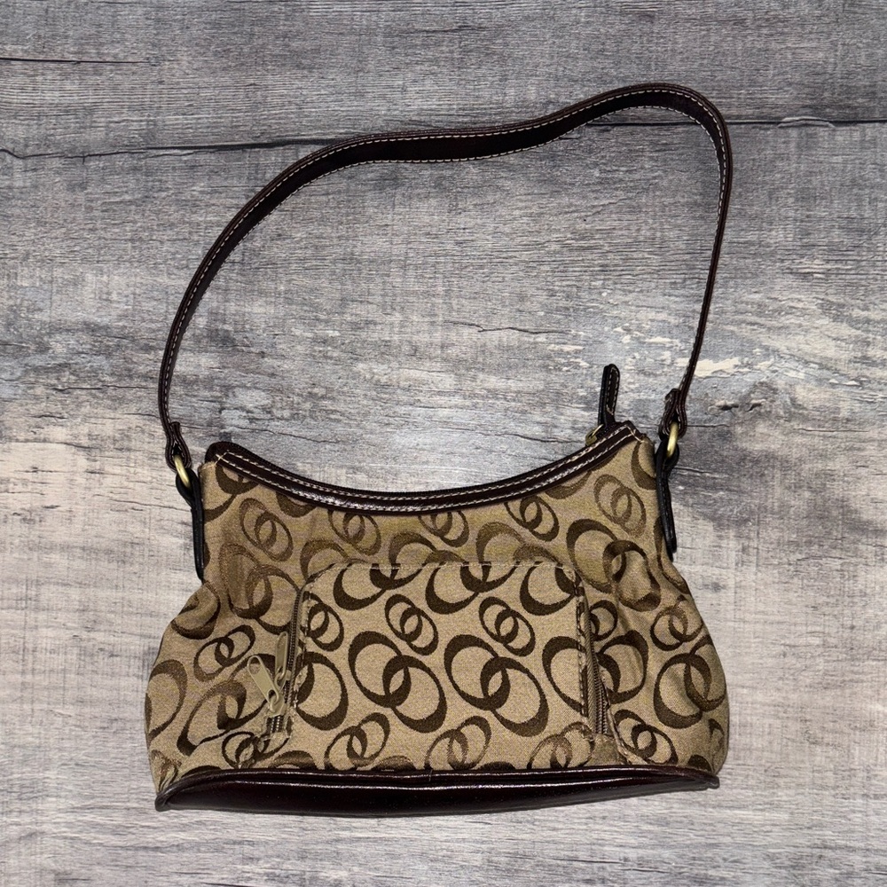 Designer Brown Monogram Shoulder Bag